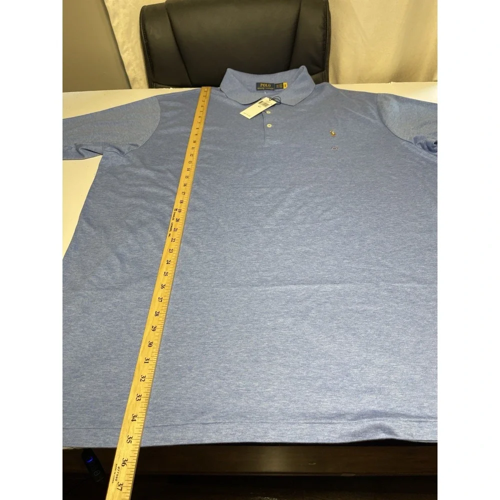 Ralph Lauren Polo Men's Big & Tall Size 3XLT Soft Cotton Shirt Blue New $110